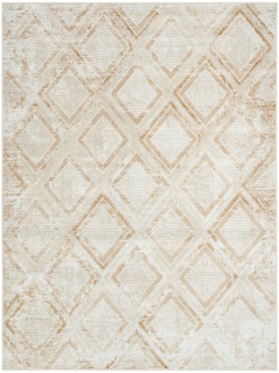 Nourison Home Nourison Dekor DEK05 5'3" x 7' Ivory Beige Modern Indoor Rug - 4' x 6'