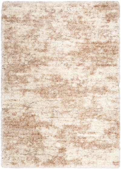 Nourison Home Nourison Luxurious Shag LXR10 5'3" x 7'3" Ivory Dark Beige Modern Indoor Rug - 5'3" x 7'3"