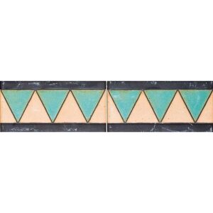 113 A Glazed Triangle Ceramic Border Tiles 3x6 - 113 A