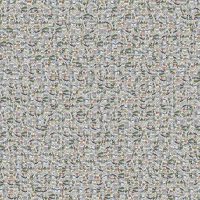 Qualis Ceramica Chelsea Collection4"x4" Floral Palm Multicolor Mosaic - 12" x 12"