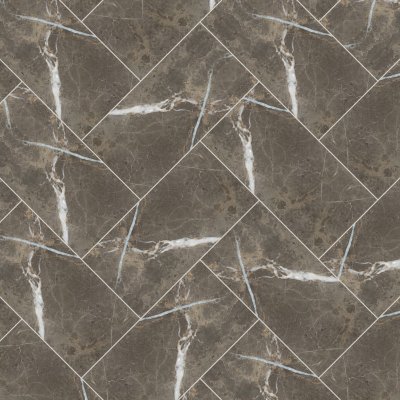 Qualis Ceramica Royal Stoneworks 12X24 Regal Brown Marble Honed - Herringbone
