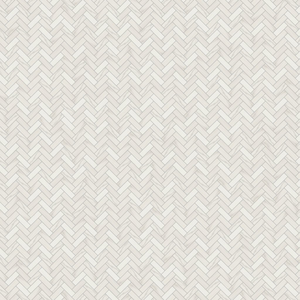 Daltile Eclessia Marble Pacifica, Herringbone, 1X3, Honed - Pacifica