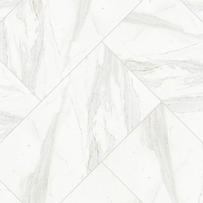 Qualis Ceramica Royal Stoneworks 24X48 Crown Calacatta Honed - Herringbone