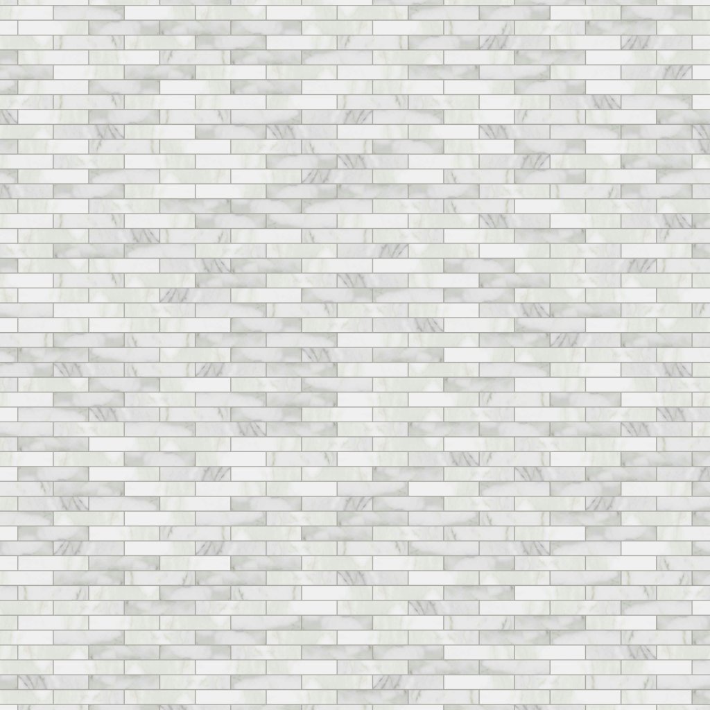 Calacatta Gold Polished 1 1/4x6 Marble Mosaic 12x12 - Calacatta Gold