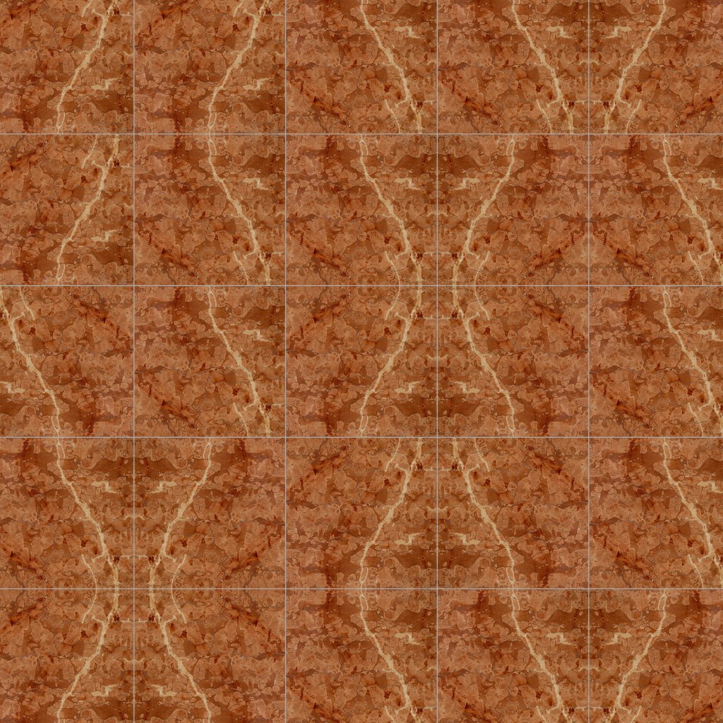 Marble Systems Red Verona Polished Marble Tile 12x12 - Red Verona