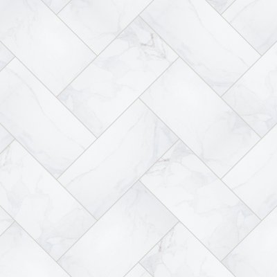 Qualis Ceramica Calacatta_V12 12X24F Calacatta - Herringbone