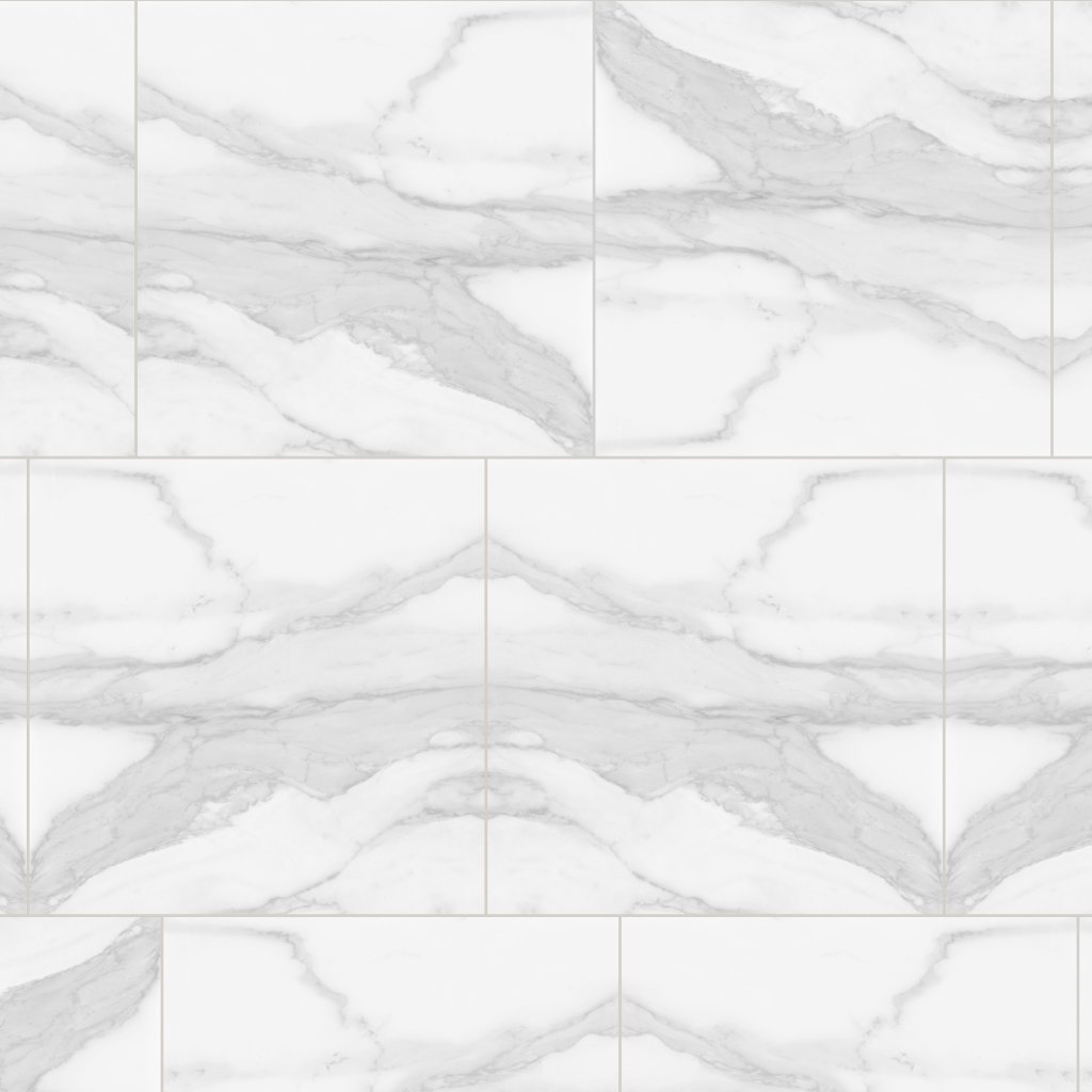 Qualis Ceramica Plata 24x24 Statuario Brina Polished