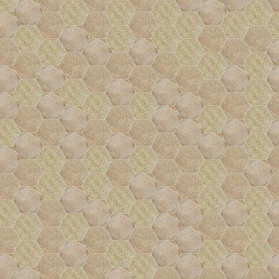 Qualis Ceramica Alma 5.5x6.3 Sand Decor Hexagon - 5.5" x 6.3"