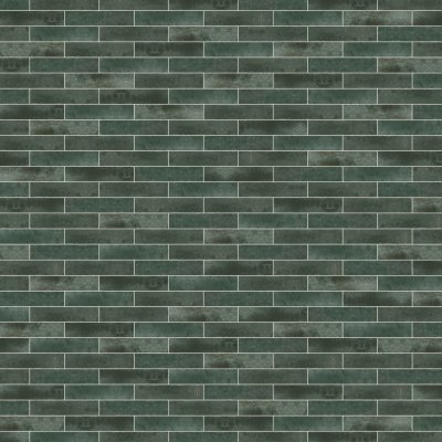 Qualis Ceramica Manhattan Uptown Teal 2X9 - Alternating 1/2