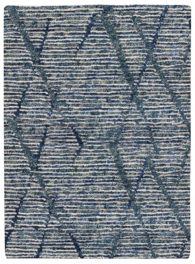 Nourison Home Nourison Ocean OCP02 7'9" x 9'9" Indigo Modern Indoor Rug - 2' x 3'