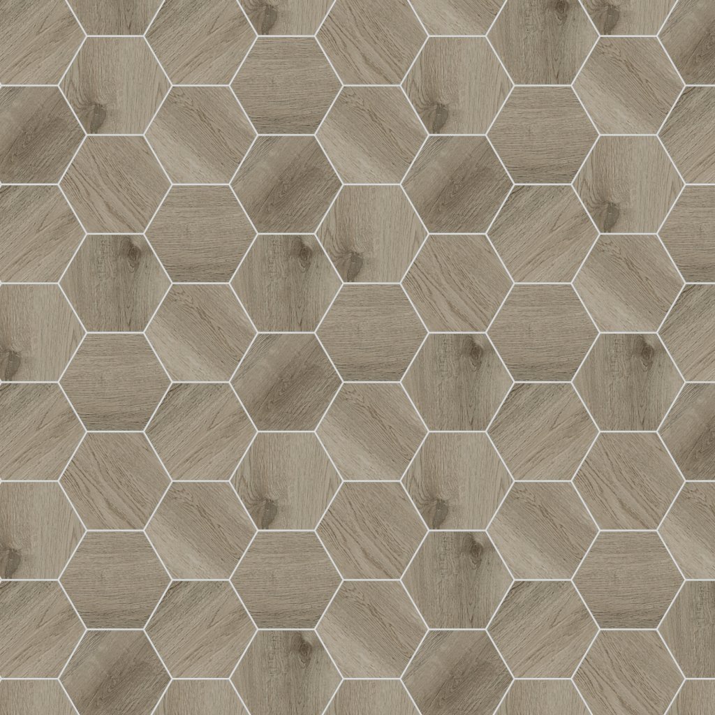 Daltile Sleigh Creek Stagecoach, Hexagon, 8X9, Matte - Stagecoach