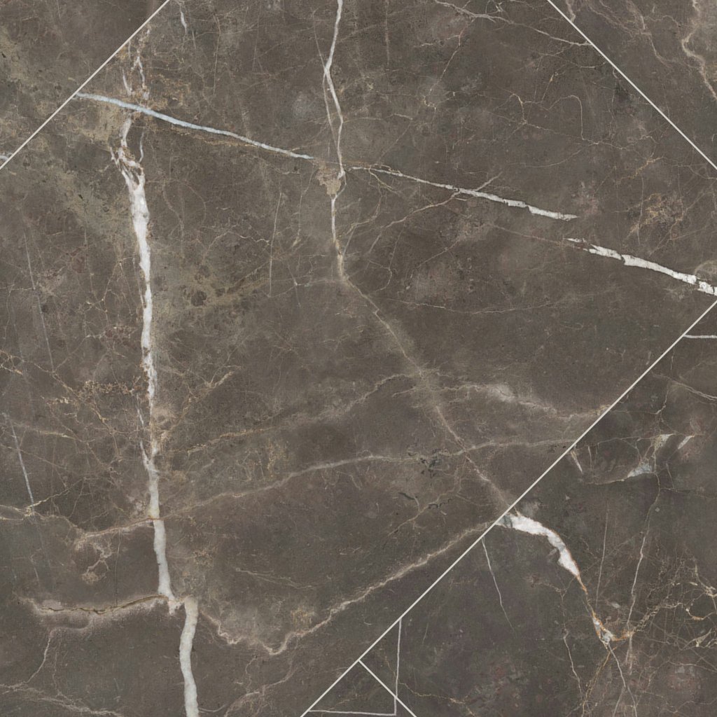 Qualis Ceramica Royal Stoneworks 48X110 Regal Brown Marble Polished