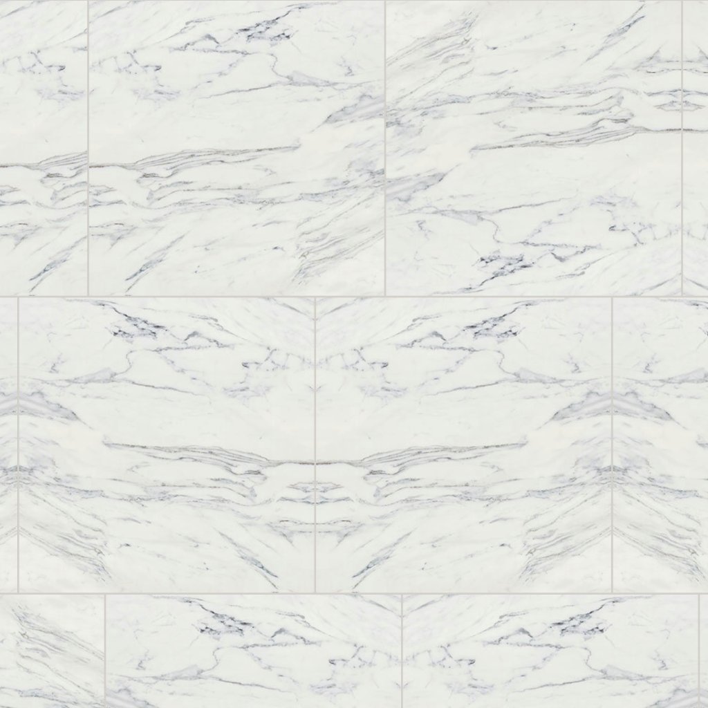 Qualis Ceramica Royal Stoneworks 24X24 Regal White Vein Honed