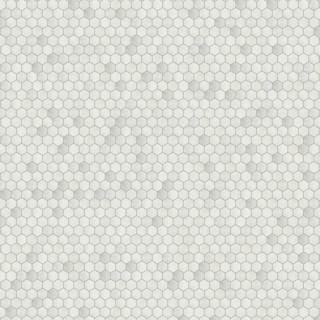 Marble Systems Glacier Honed Hexagon 2 Marble Mosaic 10 3/8x12 - Glacier