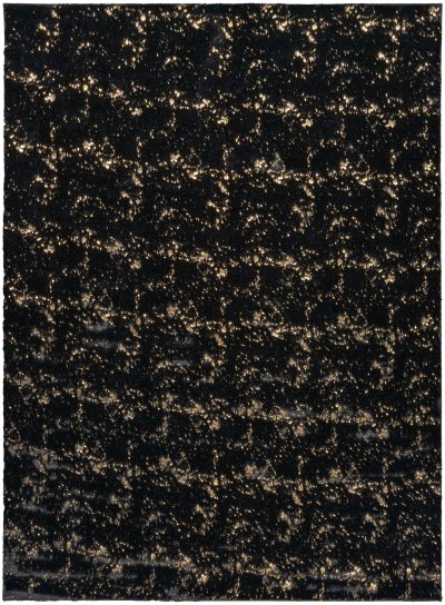 Nourison Home Nourison Cozy Shimmer CSH01 5'3" x 7'3" Black Gold Glam Indoor Rug - 7'9" x 9'9"