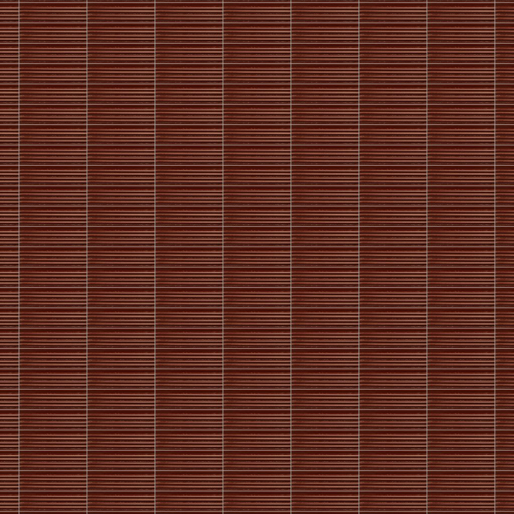 Marble Systems Vino Leather Fluted Thin Brick Tile 2 1/4x7 9/16 - Vino