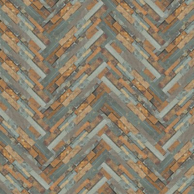 Qualis Ceramica Ledger Stone 6x24 Split Face - Herringbone