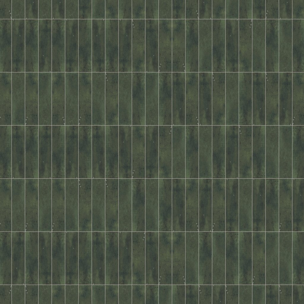Marble Systems Fusion Smeraldo Polished Porcelain Tile 2 1/2x10 - Fusion Smeraldo