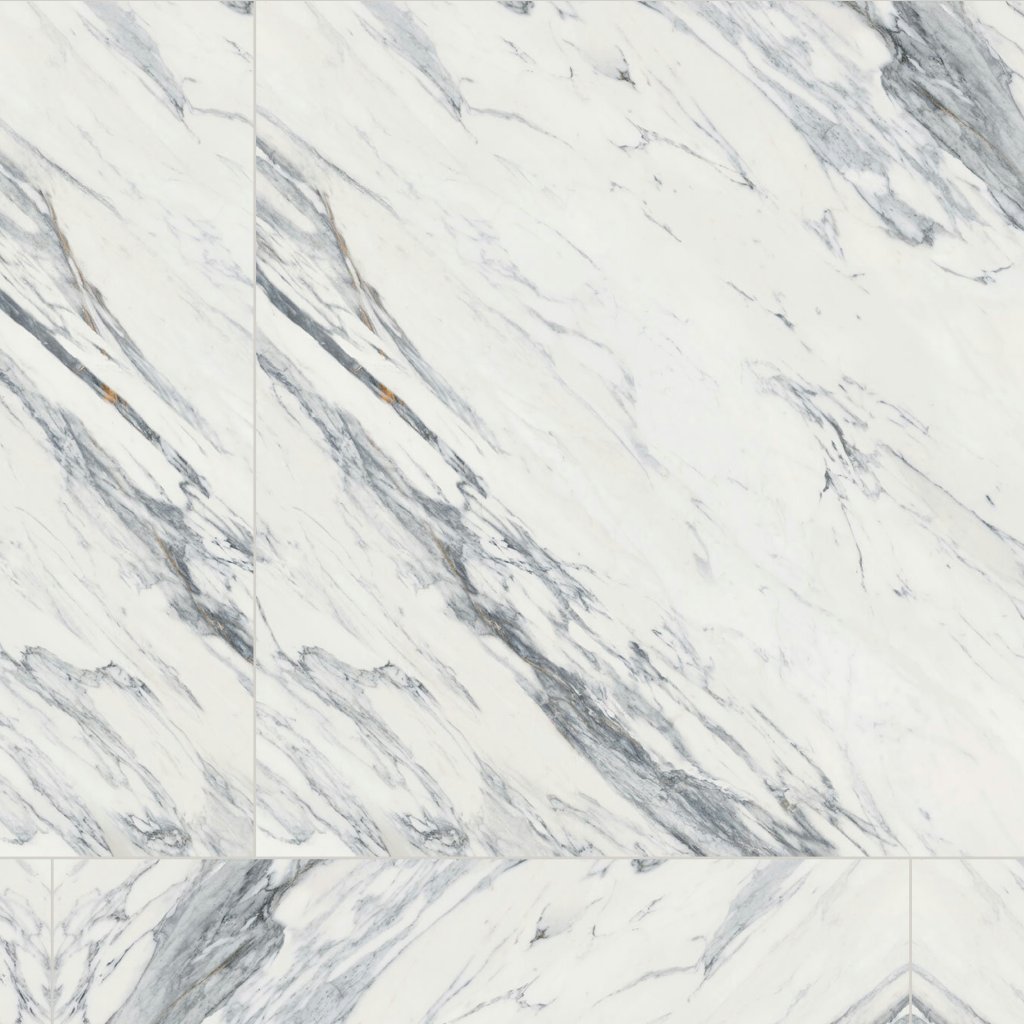 Qualis Ceramica Royal Stoneworks 48X48 Regal White Vein Polished