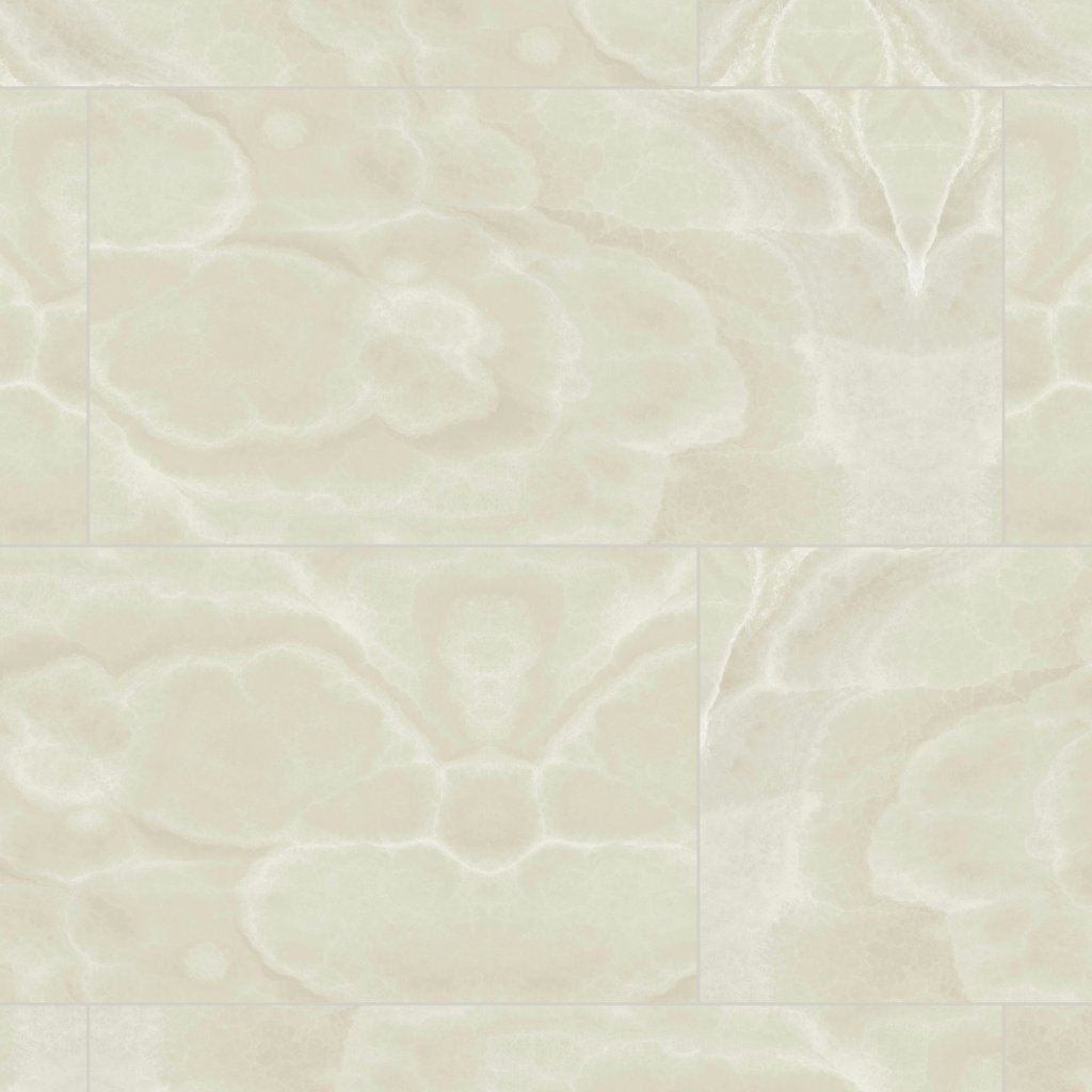 Qualis Ceramica Lustra 24x48 Onyx Crema Polished