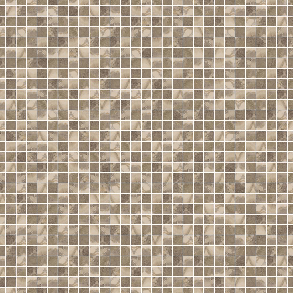 Qualis Ceramica Dynasty 2x2 Mosaic Taupe - Beige