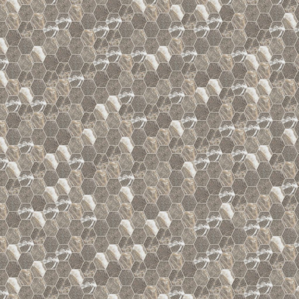 Qualis Ceramica Royal Stoneworks 2" Regal Brown Marble Hex