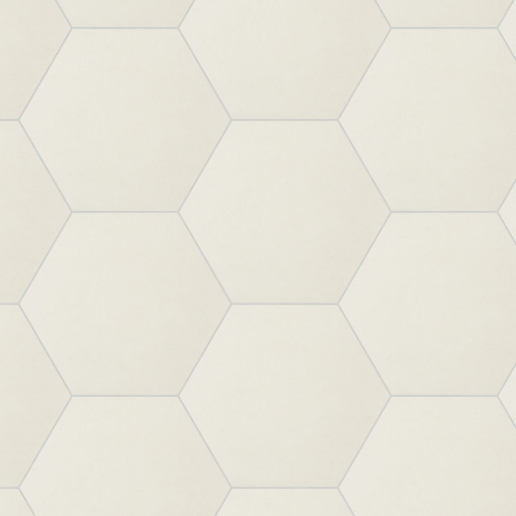 Daltile Bee Hive White, Hexagon, 24X20, Matte - White