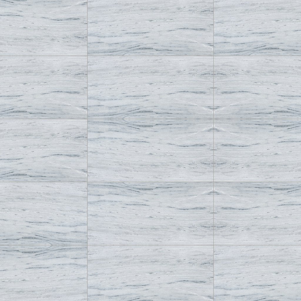 Marble Systems Neptune White Honed Marble Tile 12x24 - Neptune White