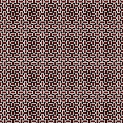 Marble Systems Maroon, White, Black Glossy Ahmed Zellige Mosaic 12x12 - Maroon, White, Black - 12" x 12" x 1/2"
