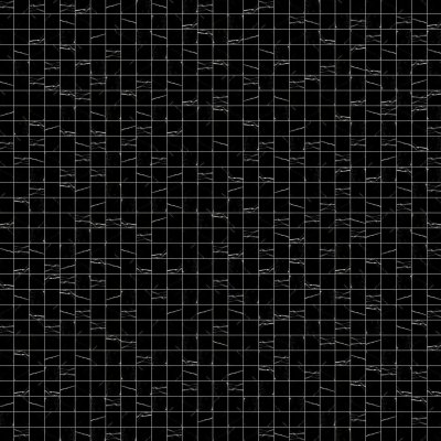 Marble Systems Black Polished 1x1 Marble Mosaic 12x12 - Black - 12" x 12" x 3/8"