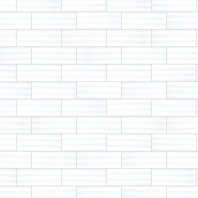 Qualis Ceramica Sausalito 5X13 White Gloss 01 - Alternating 1/3