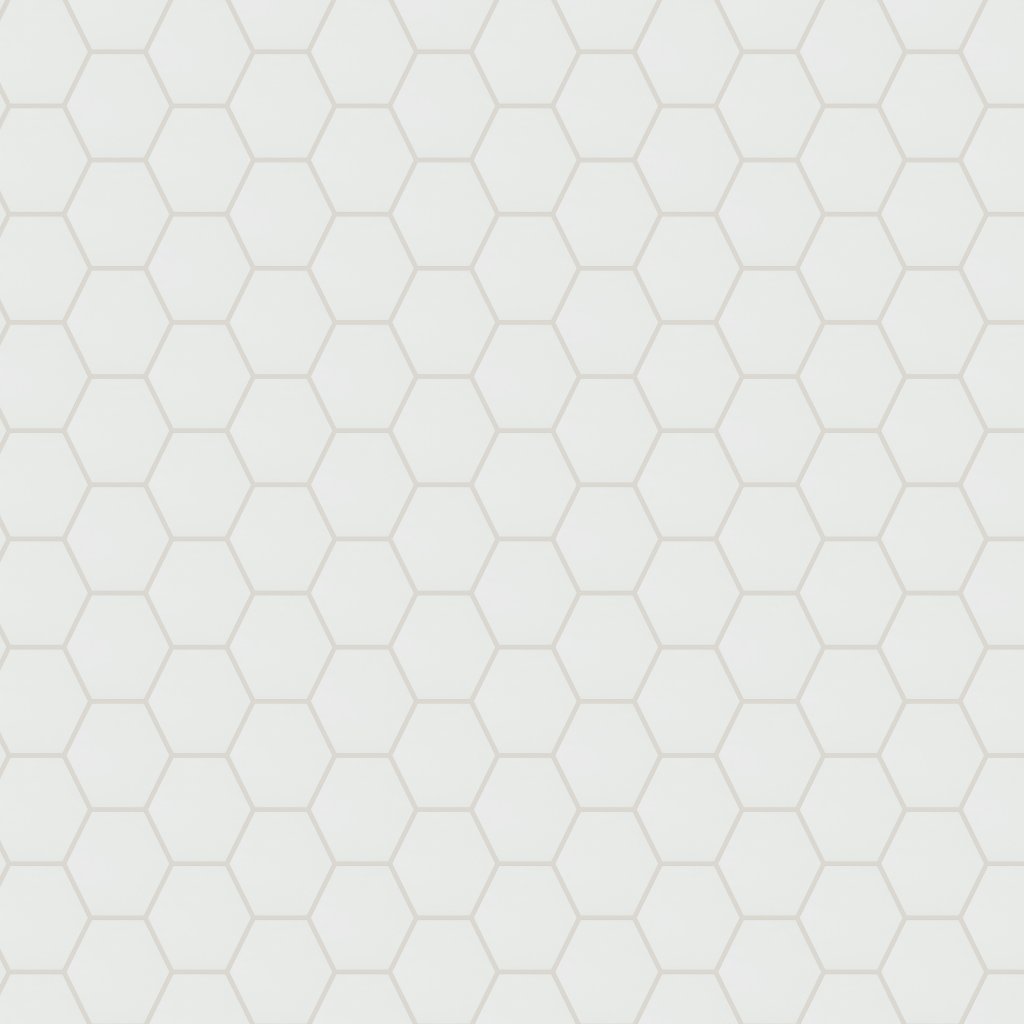 Qualis Ceramica Chateau Bray Powder Glossy 6" Hexagon - White
