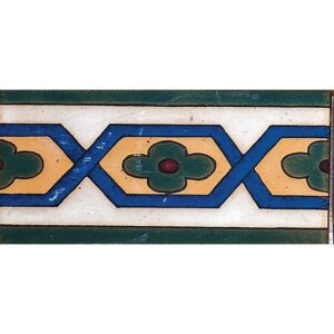 110 Glazed Helix Flower Ceramic Moldings 3x6 - 110