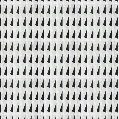 Marble Systems Black, Snow White, Glacier Honed Bertoia Marble Mosaic 11 15/16x17 13/16 - Black, Snow White, Glacier - 11 15/16" x 17 13/16" x 3/8"
