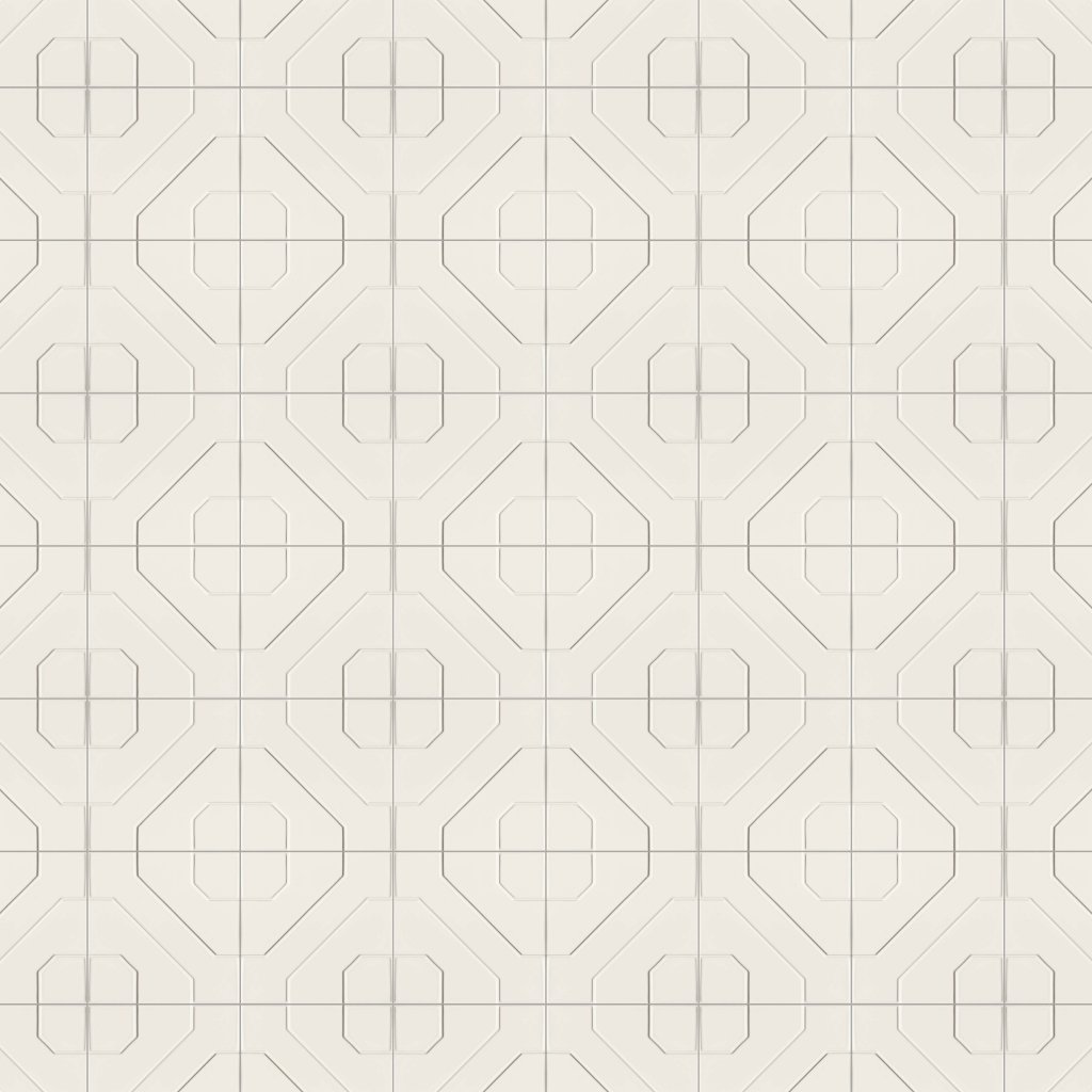 Marble Systems Autumn White Glossy Kodye Ceramic Accent Tiles 8x8 - Autumn White