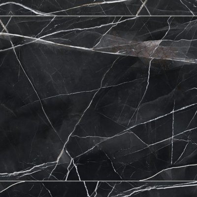 Qualis Ceramica Royal Stoneworks 48X110 Regal Black Vein Polished - Grid