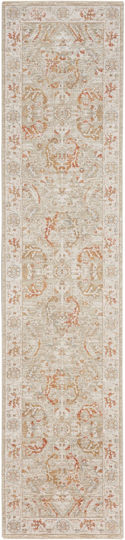 Nourison Home Nourison Asher ASR01 3'11" x 5'11" Sage Ivory Vintage Indoor Rug - 2'3" x 10'2"