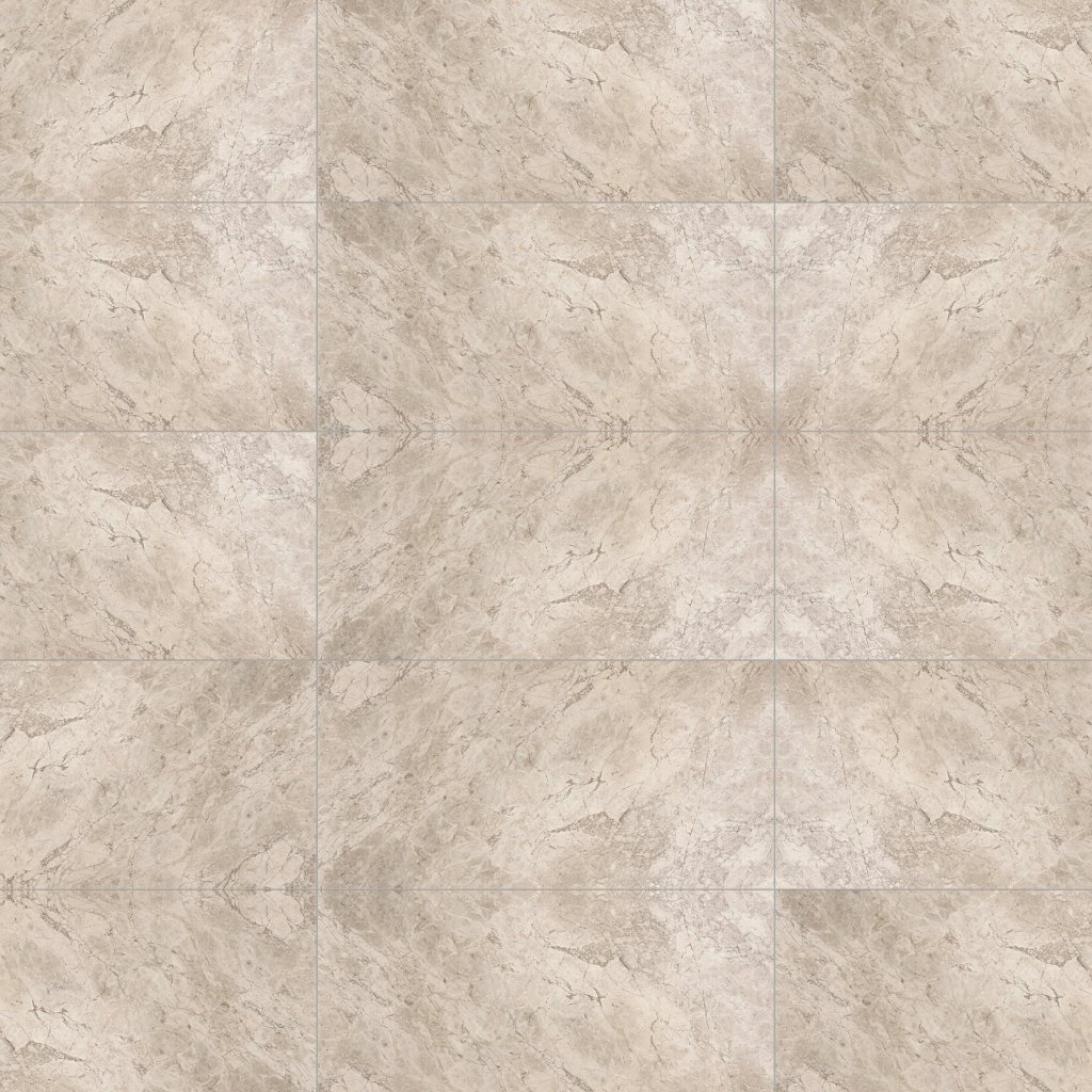 Marble Systems Silver Clouds Polished Marble Tile 12x24 - Silver Clouds