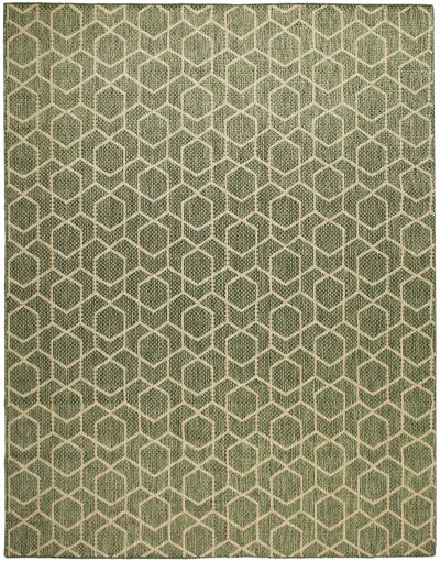 Nourison Home Nourison Horizon Indoor/Outdoor HOZ01 9' x 12' Green Modern Rug - 10' x 14'