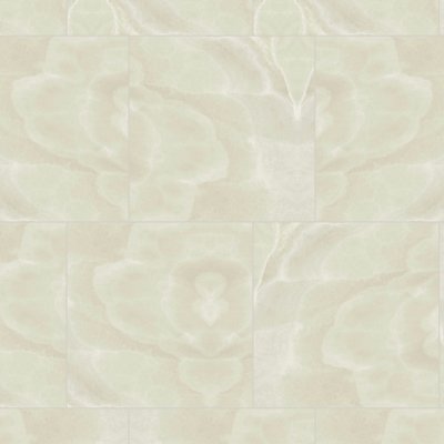 Qualis Ceramica Lustra 24x24 Onyx Crema Honed - Alternating 1/3