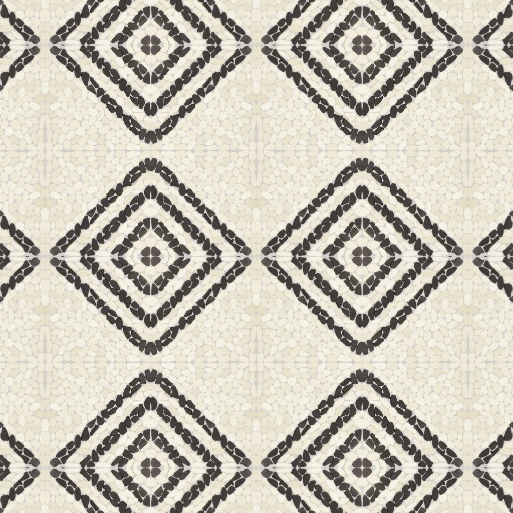 Daltile Pebble Oasis Icicle, Striped Pebble, Tumbled - Icicle
