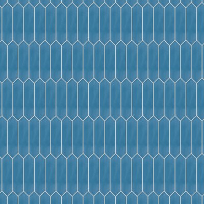 Qualis Ceramica Hamptons Collection Fence Field Tile 3” X 12” Matte Admiral - 3" x 12"