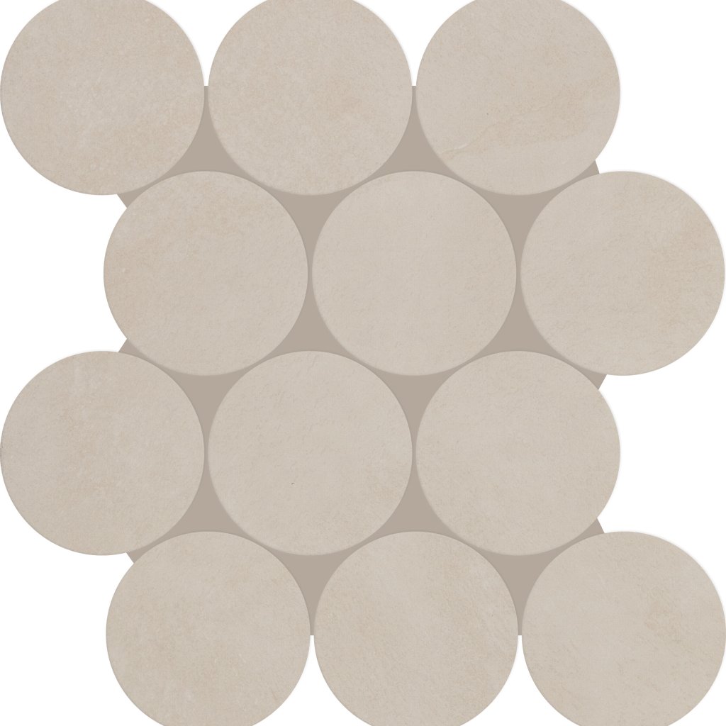 Daltile Indoterra Natural, Circle, 4, Stepwise, Matte - Natural