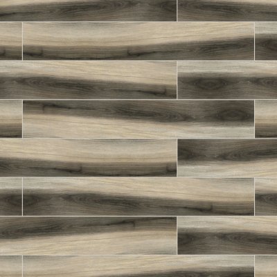 Qualis Ceramica Amaya 8x48 Tobacco - Alternating 1/3