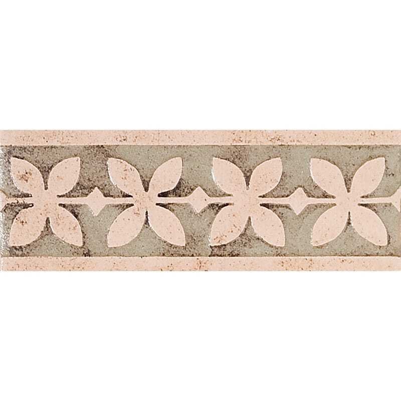 Marble Systems Ellery-41 Glazed Ceramic Border Tiles 2x6 - Ellery-41