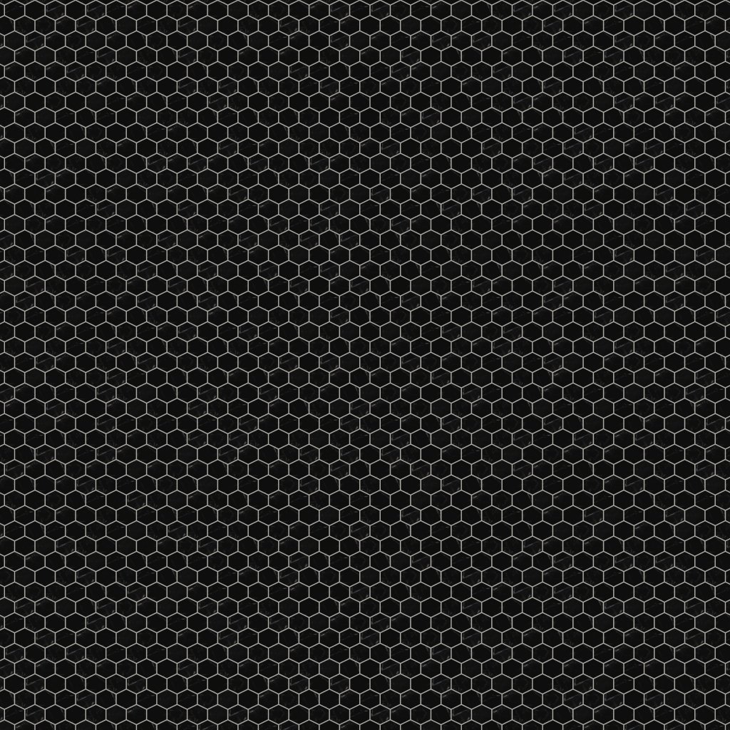 Marble Systems Black Honed Hexagon 2 Marble Mosaic 12x12 - Black