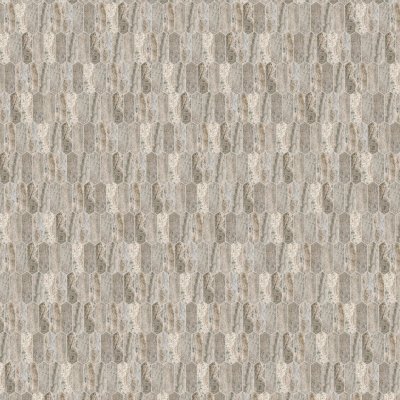 Qualis Ceramica Silver Ash 2x6 Picket Mosaic - 10.5"x12"