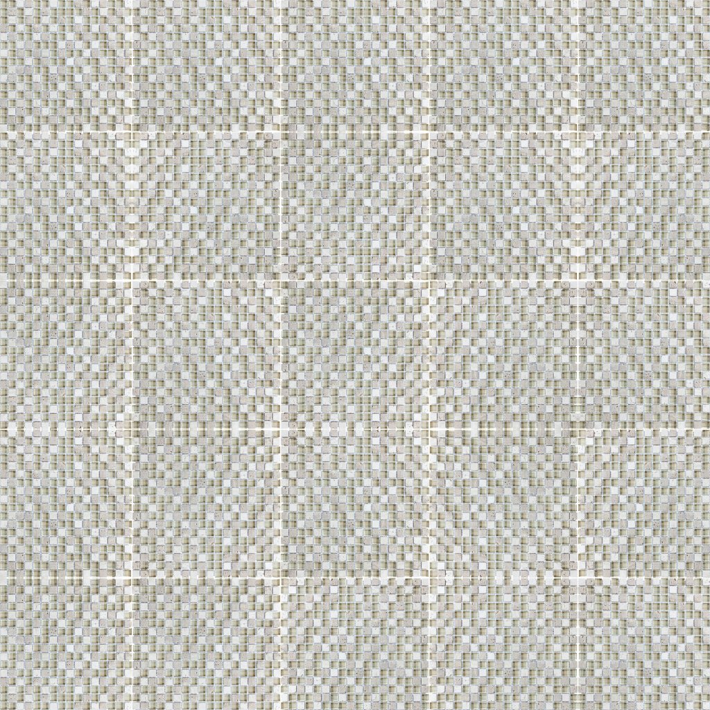 Qualis Ceramica 5/8X5/8 Creme Brulee Mosaic