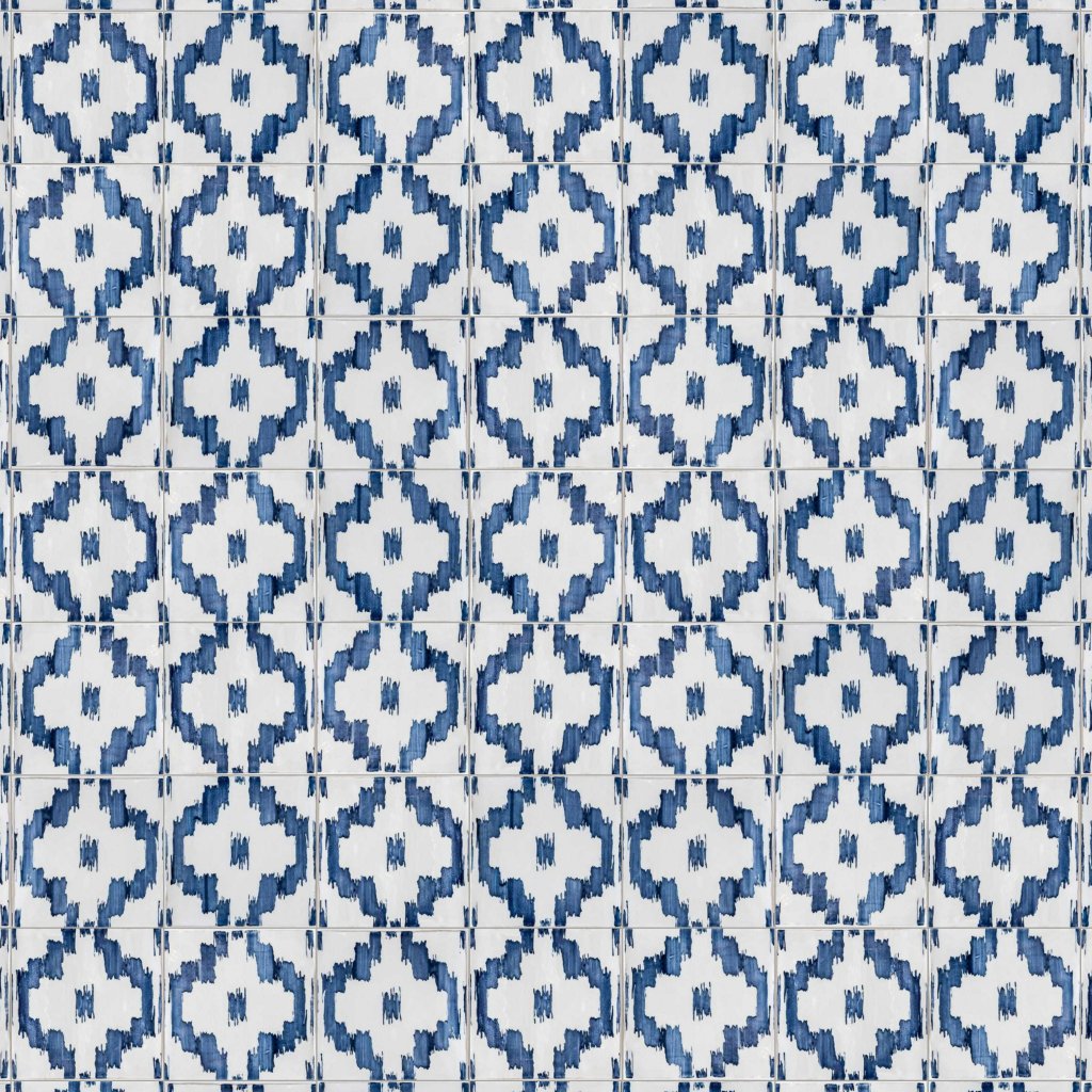 Marble Systems Ikat Crackled Ceramic Tile 8x8 - Ikat