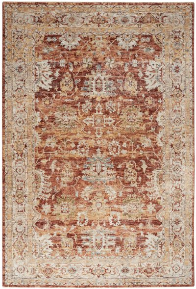 Nourison Home Nourison Petra PTR02 5'3" x 7'8" Rust Persian Indoor Rug - 7'10" x 10'4"
